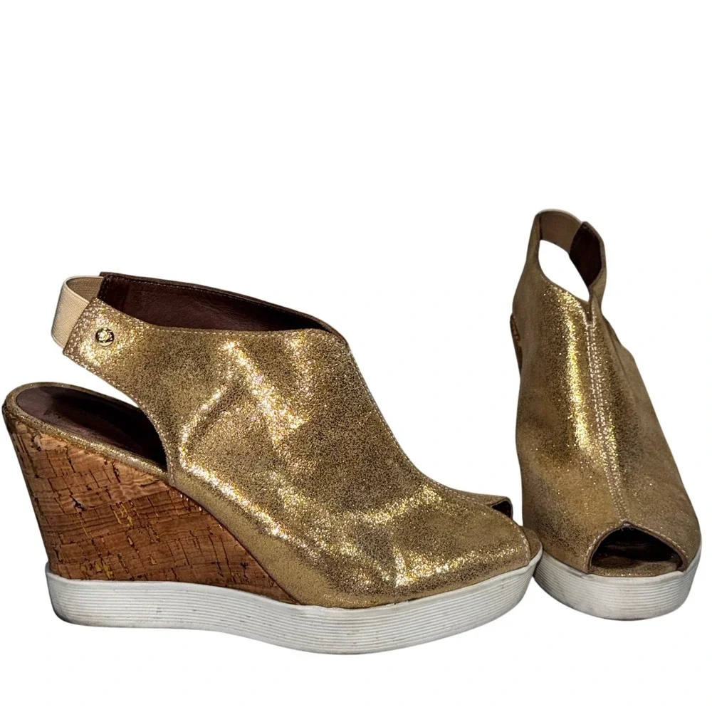 Donald J. Pliner glimmering gold